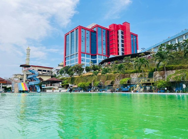 Kolam Renang Marcopolo, Bandar Lampung, Rabu (15/11/2023) | Foto: Roza Hariqo / Lampung Geh