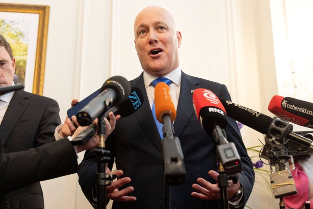 Perdana Menteri baru Selandia Baru Christopher Luxon. Foto: Marty Melville/AFP