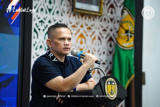 Presiden Persiraja, Nazaruddin Dek Gam. Foto: Instagram @persiraja_official