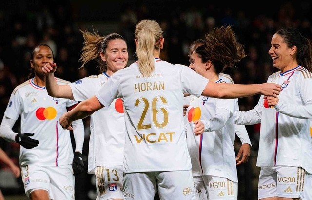 Lyon menang 1-5 atas En Avant Guingamp di Liga Prancis Wanita 2023/24. Foto: Instagram/@olfeminin