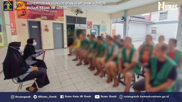 Sosialiasi TB Kepada WBP Rutan Gresik Guna Mencegah Penularan TBC