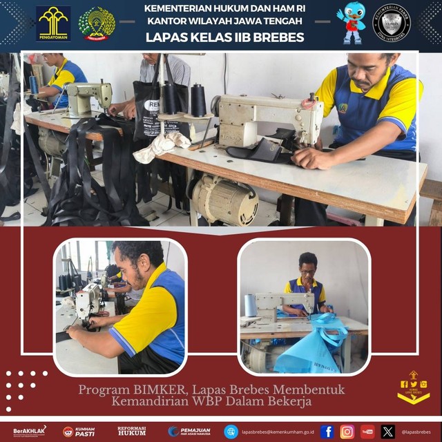 Program BIMKER, Lapas Brebes Membentuk Kemandirian WBP Dalam Bekerja ...