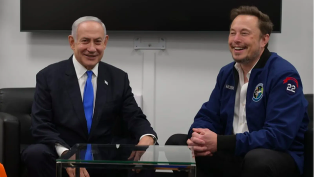 Bos X Elon Musk menemui PM Israel, Benjamin Netanyahu dan mendukung serangan ke Hamas. Foto: Kantor Berita Israel