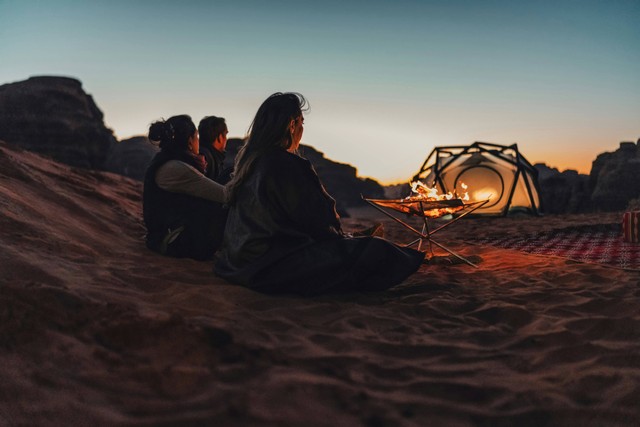 Ilustrasi Capolaga Camping Ground. Foto: Unsplash/NEOM