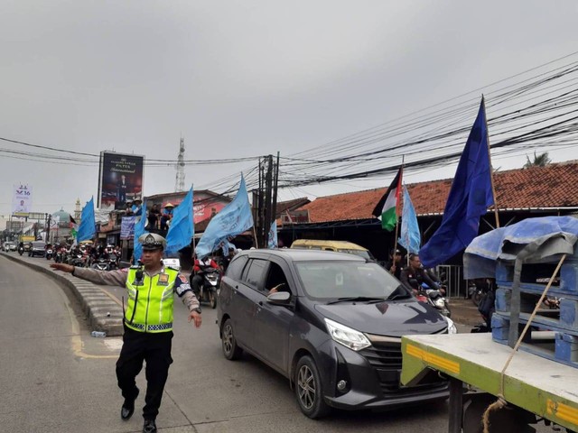 Demo buruh di Tangerang, Rabu (29/11/2023). Dok: Ist.