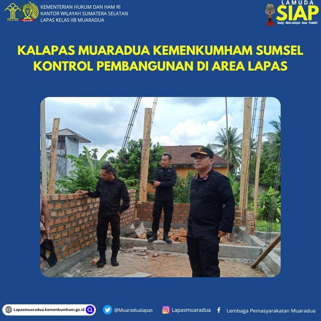 Kalapas Muaradua Memantau Progress Pembangunan