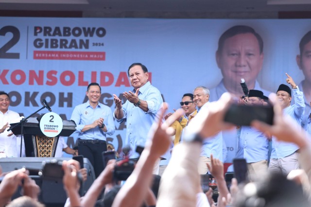 Capres nomor urut 2, Prabowo Subianto, berkampanye di Tasikmalaya. Foto: Dok. Istimewa