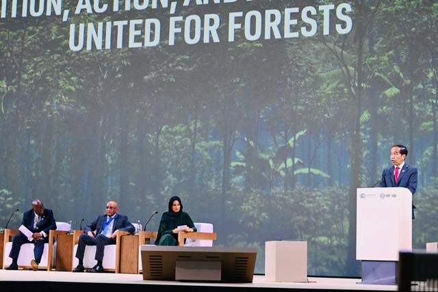 Presiden Jokowi berbicara untuk Presidency Session on Protecting Nature for Climate, Lives, and Livelihoods. Foto: Laily Rachev/Biro Pers Sekretariat Presiden