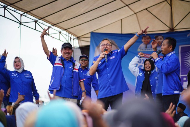 Ketua Umum Partai Amanat Nasional (PAN) Zulkifli Hasan atau Zulhas kampanye di Lampung. Foto: Dok. Istimewa