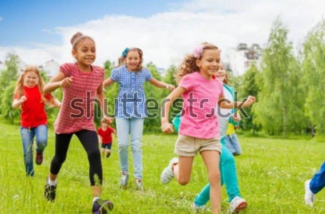 sumber : https://www.shutterstock.com/id/image-photo/group-happy-kids-running-through-green-314219645