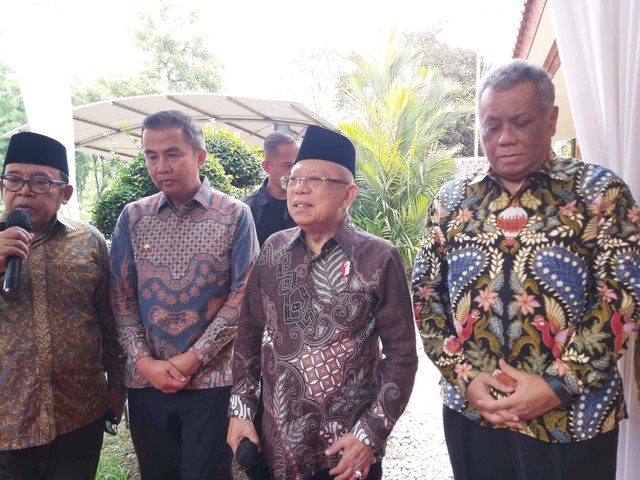 Wakil Presiden Ma'ruf Amin di Universitas Indonesia. Foto: Nadia Riso/kumparan