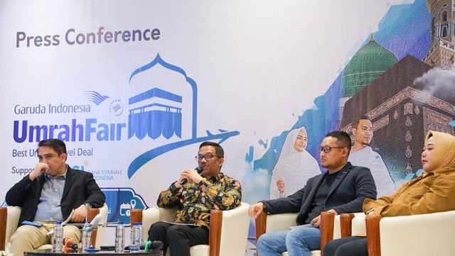 Garuda Indonesia Umrah Travel Fair 2023. Foto: Garuda Indonesia 