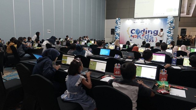 SPE Solution menggelar acara 'Coding for Kids' pada 26 November lalu di Hotel Mercure Alam Sutera. Foto: Dok. Istimewa