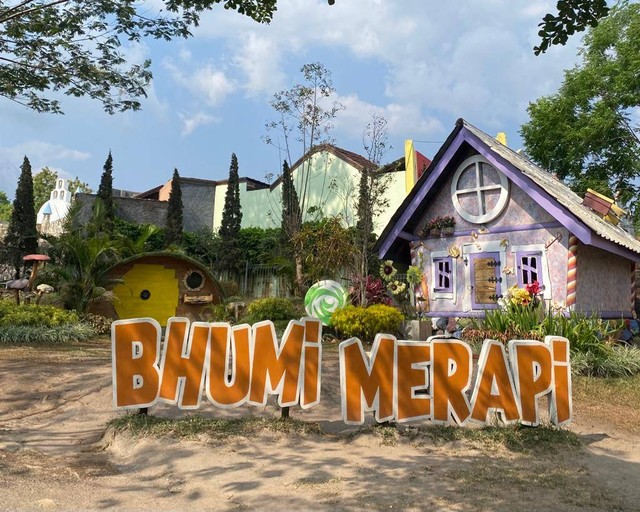 Gambar 1. Ikon Agrowisata Bhumi Merapi (Kumparan/Helena Oktavia)