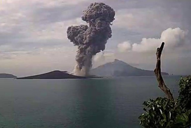 Konsisi Anak Gunung Krakatau. Foto: Dok. Istimewa