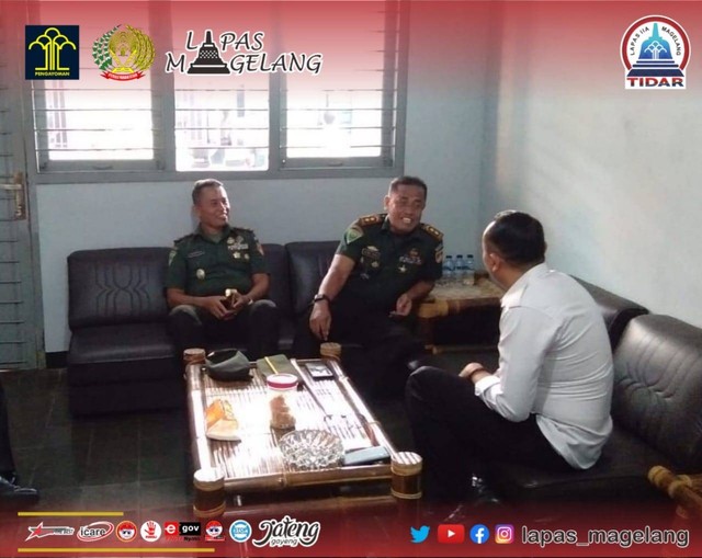 Komandan Dodik belanegara rindam IV/Diponegoro Sambang Lapas Magelang