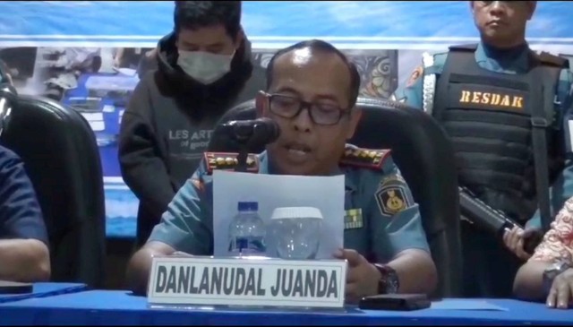 Danlanudal Juanda Kolonel Laut (P) Heru Prasetyo mengungkap penumpang pesawat Pelita Air dengan nomor IP 205 berinisial SHW yang bercanda membawa bom. Foto: Dok. Istimewa
