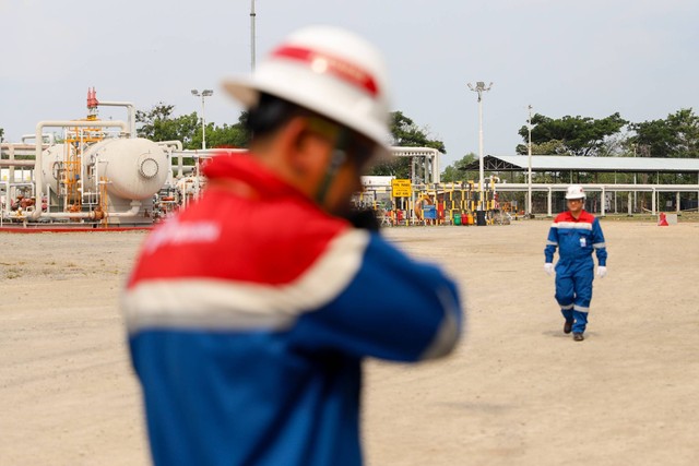 Lokasi Huff & Puff Injection C02 di Lapangan Pertamina EP Sukowati Bojonegoro, Jawa Timur, Kamis (7/12/2023). Foto: Iqbal Firdaus/kumparan