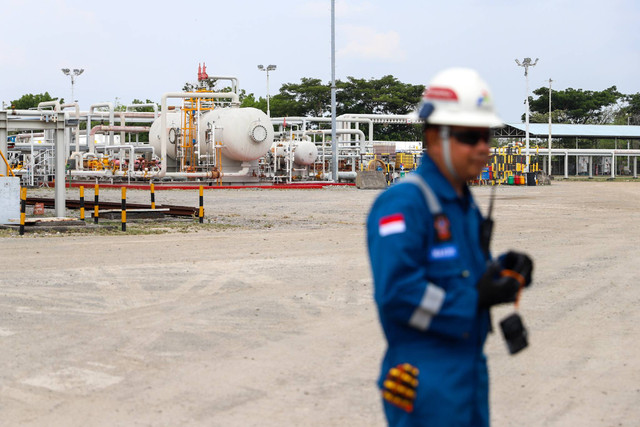 Lokasi Huff & Puff Injection C02 di Lapangan Pertamina EP Sukowati Bojonegoro, Jawa Timur, Kamis (7/12/2023). Foto: Iqbal Firdaus/kumparan