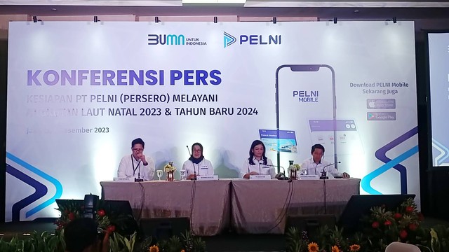 Konferensi Pers PT Pelni dalam Persiapan Nataru 2023/2024, Pullman Hotel, Jakarta, Jumat (8/12/2023). Foto: Akbar Maulana/kumparan