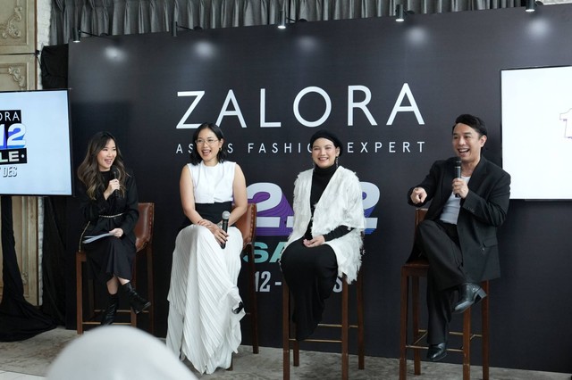 Konferensi pers perkenalan CEO baru Zalora Aashish Midha dan partisipasi Zalora dalam Harbolnas 12.12 di Oscar Altitude, Jakarta Pusat, Kamis (7/12/2023). Foto: Dok. Zalora Indonesia