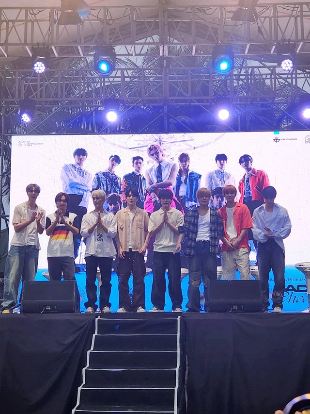 Press conference Fact Check NCT 127 Face to Face Album Sign Event in Jakarta, Sabtu (9/12/2023). Foto: Nurlaela/kumparan