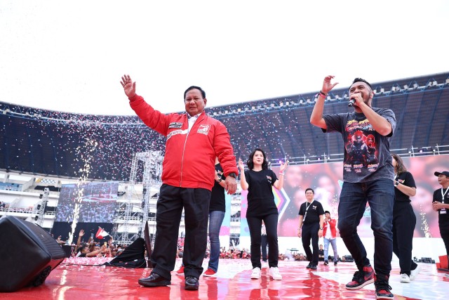 Prabowo hadiri HUT ke-9 PSI di Stadion Jatidiri, Semarang. Foto: Dok. Istimewa