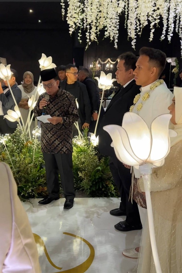 Suasana pernikahan Adiba Khanza dan Egy Maulana Vikri. Foto: Dok. Istimewa