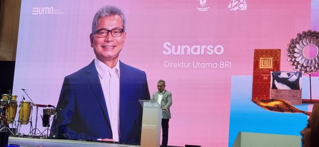 Direktur Utama BRI Sunarso di Senayan JCC, Minggu (10/12/2023). Foto: Ave Airiza Gunanto/kumparan