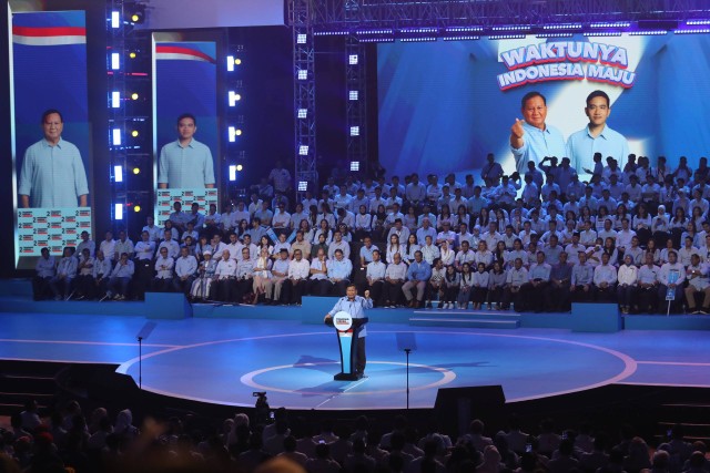 Konsolidasi Pemenangan Prabowo-Gibran bersama seluruh kader dan relawan di Sentul International Convention Center, Bogor, Jawa Barat, Minggu (10/12/2023). Foto: Dok. Istimewa