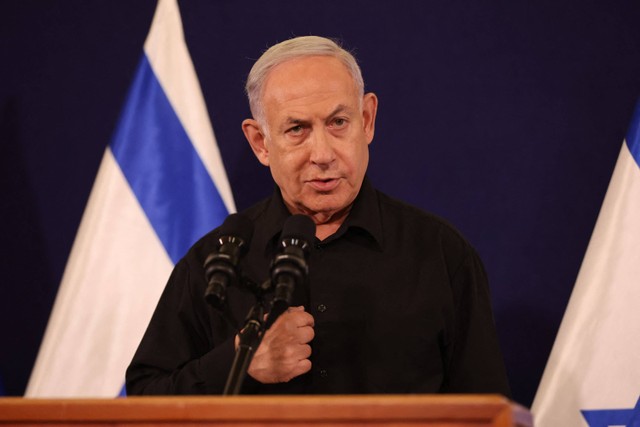 Perdana Menteri Israel Benjamin Netanyahu. Foto: Abir SULTAN / POOL / AFP
