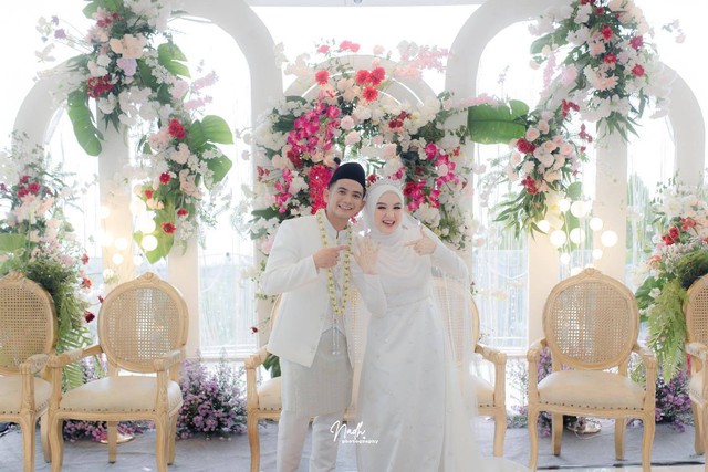 Rizki DA menikah dengan Hersa Rahayu Julianti. Foto: Instagram/@da2_rizki123