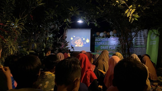 Pemutaran film di Science Film Festival Indonesia 2023 di Sidoarjo. (Foto: Science Film Festival Indonesia)