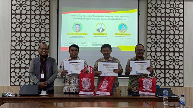 Sumber Pribadi: FGD Branding dan Marketing Produk Agribisnis