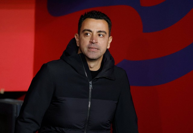 Pelatih FC Barcelona Xavi. Foto: Albert Gea/Reuters