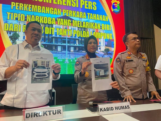 Ini Aktor Kaburnya 4 Tahanan Narkoba dari Rumah Tahanan Polda Lampung (1)