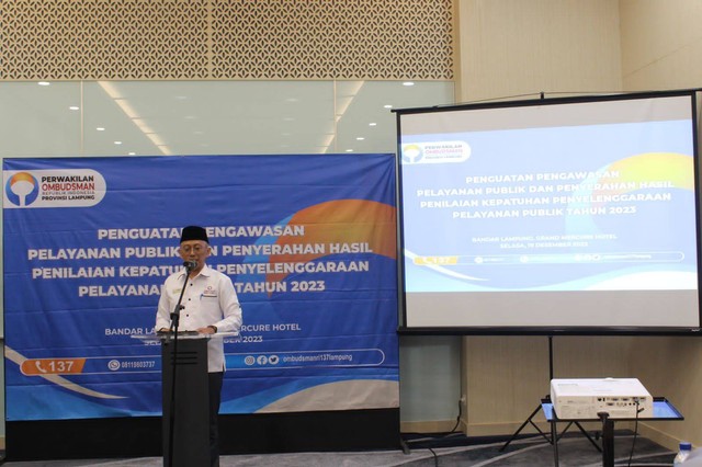 Sepanjang 2023, Ombudsman Lampung Banyak Terima Laporan Soal Infrastruktur Jalan