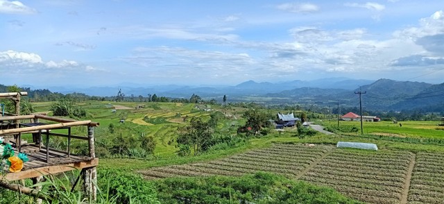 Pemandangan yang indah di Nagari Pariangan. Sumber: Dokumen pribadi