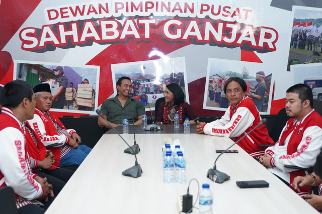 Jenderal (Purn) Andika Perkasa mengunjungi Posko Pemenangan DPP Sahabat Ganjar. Foto: Dok. Istimewa