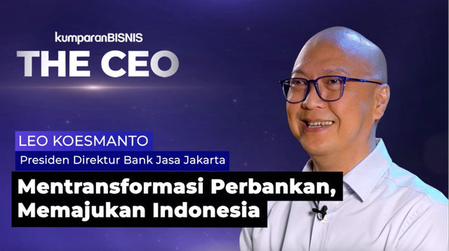 The CEO bersama Leo Koesmanto, Presiden Bank Jasa Jakarta. Dok. kumparan