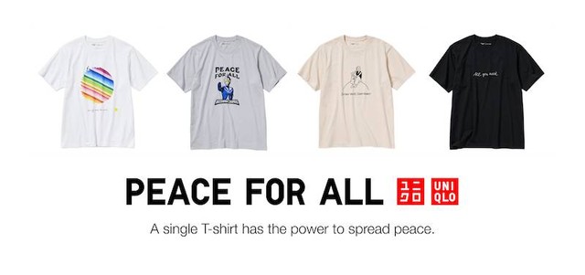 UNIQLO rilis 4 desain baru dari seri Peace For All. Foto: UNIQLO