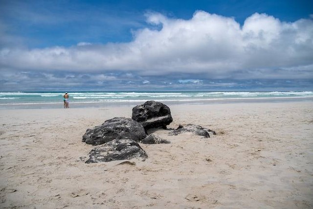 Ilustrasi Pantai Pasir Putih di Bali. (Foto hanya ilustrasi, bukan tempat sebenarnya) Sumber: unsplash.com/ Rafael Idrovo Espinoza