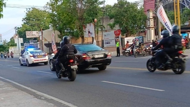 Presiden Jokowi tiba di Solo, Jumat (23/12/2023). Foto: kumparan