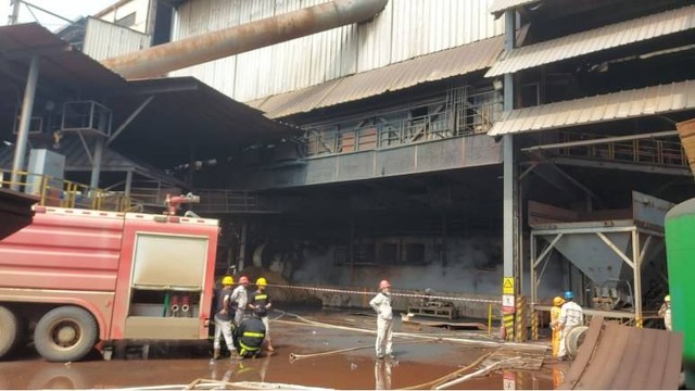 Situasi terkini bagian pabrik PT ITSS Morowali, Minggu (24/12/2023). Foto: PT IMIP