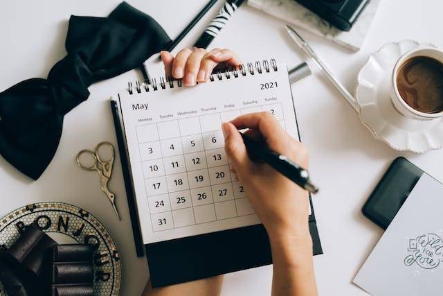 Kalender April 2024. Sumber: pexels.com