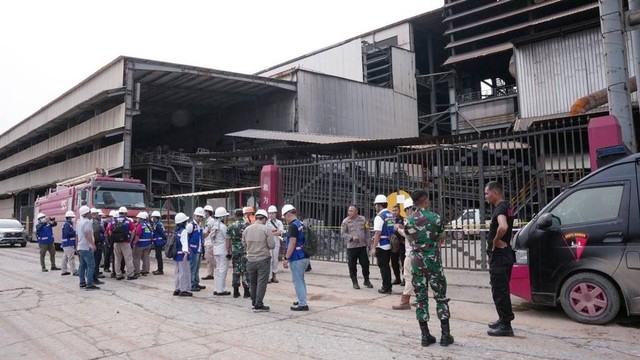 Suasana terkini di pabrik PT ITSS (Indonesia Tsingshan Stainless Steel) dalam Kawasan Industri Indonesia Morowali Industrial Park (IMIP) yang menyebabkan belasan korban jiwa meninggal dunia. Foto: Istimewa