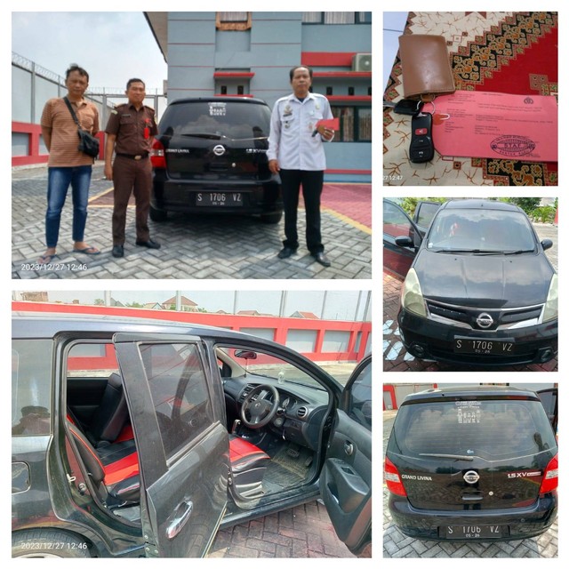 Rupbasan Mojokerto Terima 1 Mobil Nissan dalam Kasus Pencurian Berat
