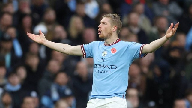 Ilustrasi racikan Kevin De Bruyne eFootball 2024. Foto: Action Images via Reuters/Lee Smith