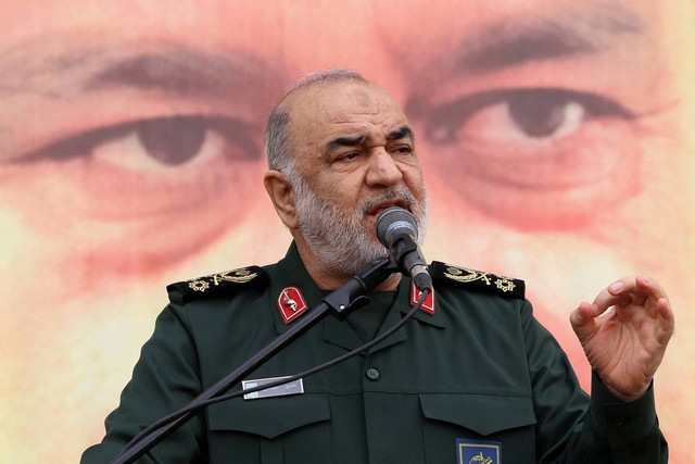 Mayor Jenderal Hossein Salami, kepala komandan Korps Garda Revolusi (IRGC). Foto: Atta Kenare/AFP