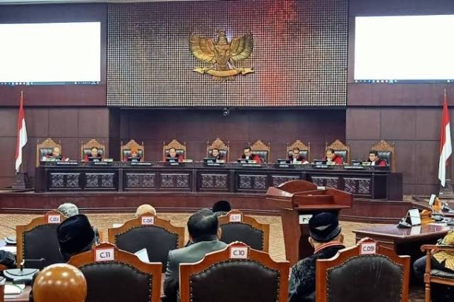 Ilustrasi Ruang Sidang Mahkamah Konstitusi. Foto: Muhammad Fachri Nurfaizi 